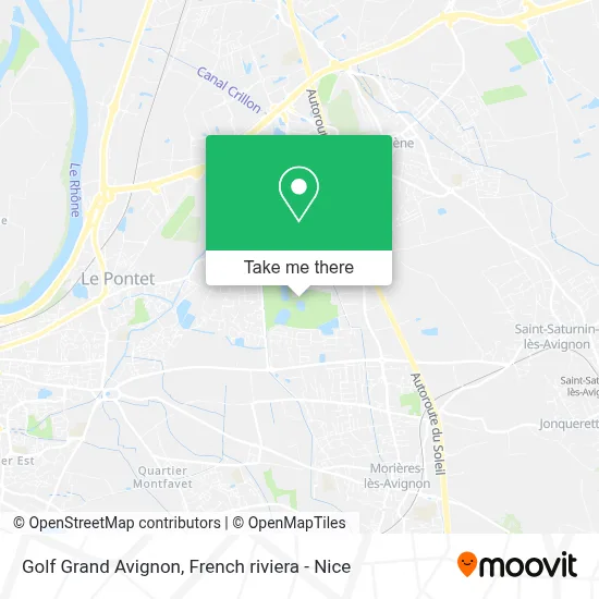 Golf Grand Avignon map