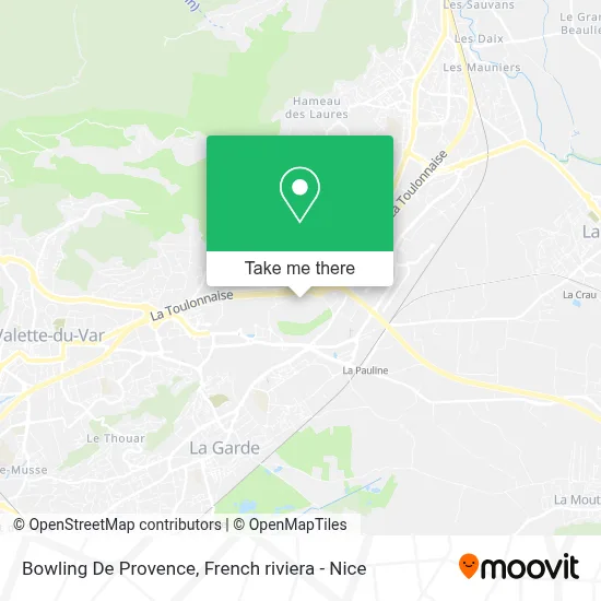 Bowling De Provence map