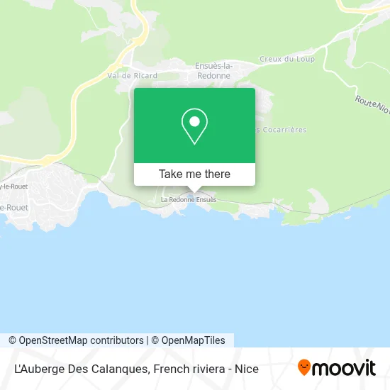 L'Auberge Des Calanques map
