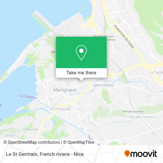 Le St Germain map