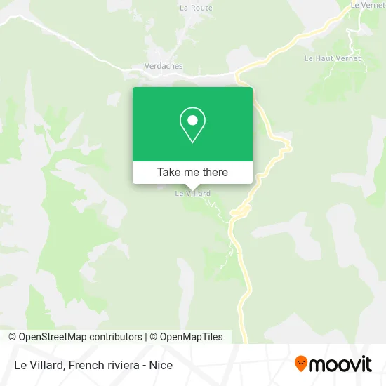 Le Villard map