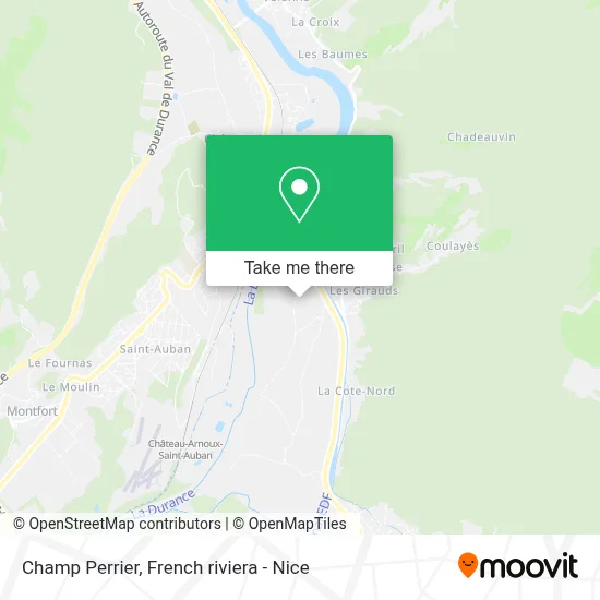 Champ Perrier map