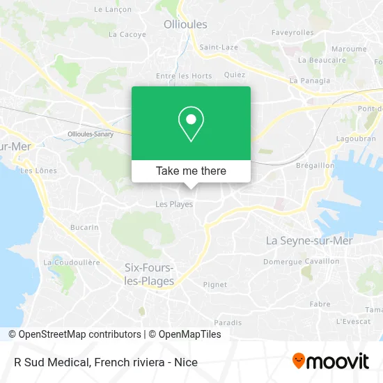 R Sud Medical map