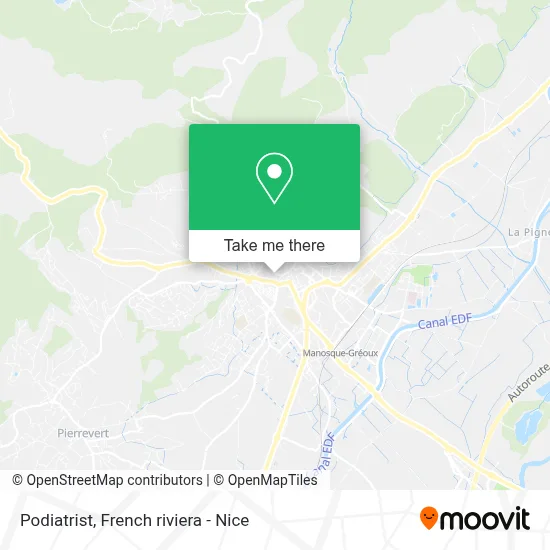 Podologue map