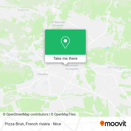 Pizza Brun map