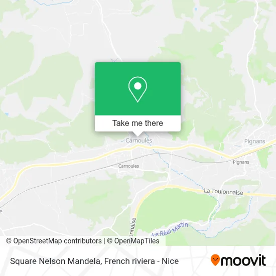 Square Nelson Mandela map