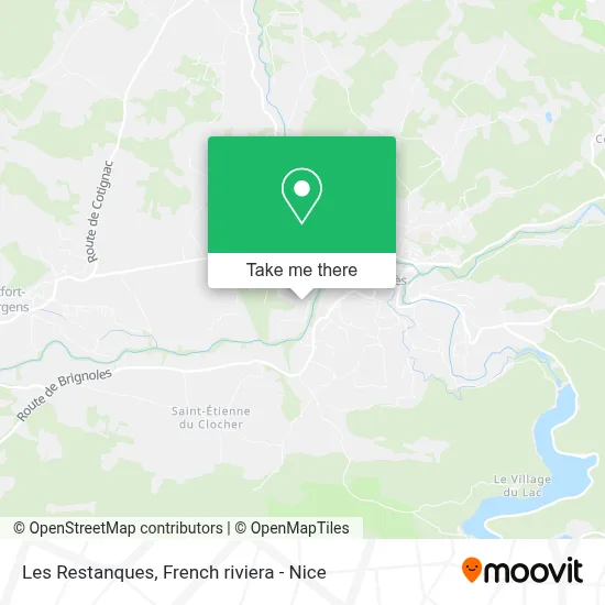 Les Restanques map