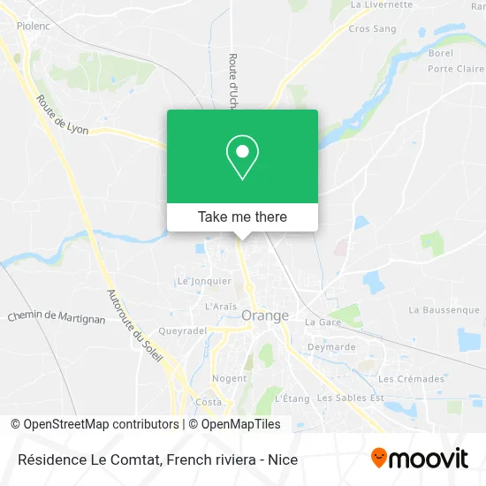 Résidence Le Comtat map