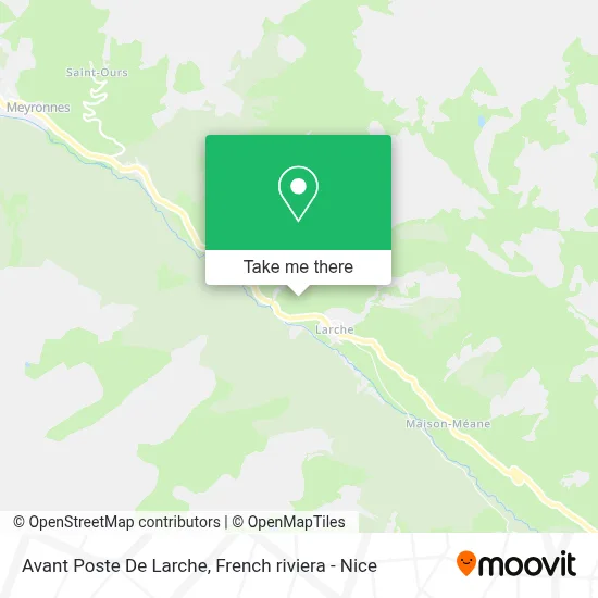 Avant Poste De Larche map
