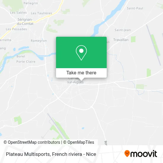 Plateau Multisports map