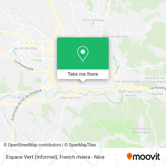 Espace Vert (Informel) map