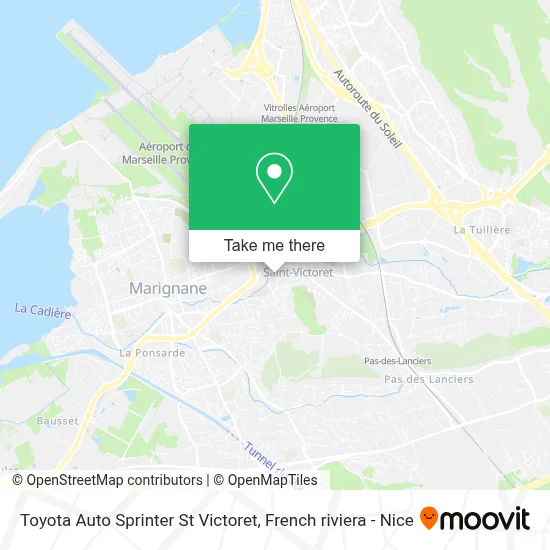 Toyota Auto Sprinter St Victoret map