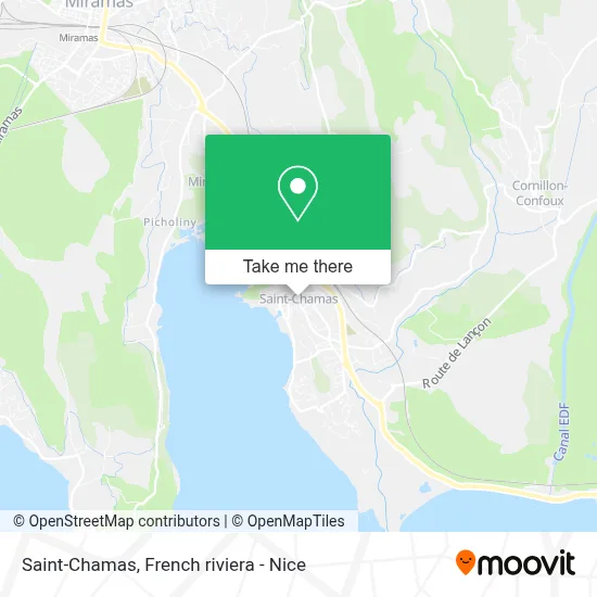 Mapa Saint-Chamas