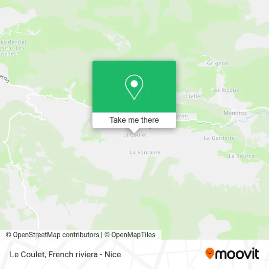 Le Coulet map