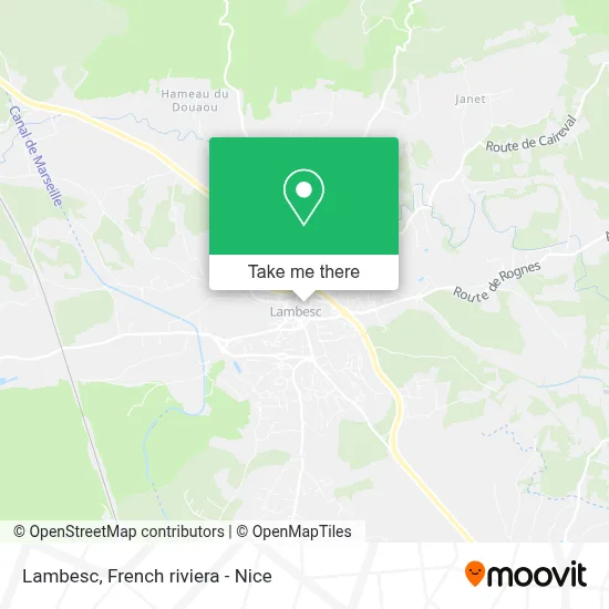 Lambesc map