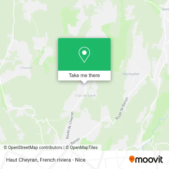 Haut Cheyran map