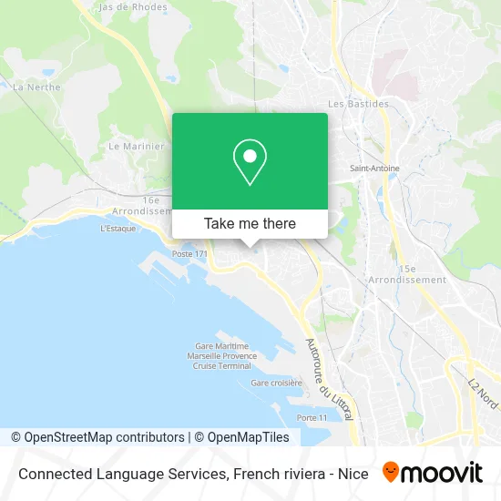 Connected Language Services map