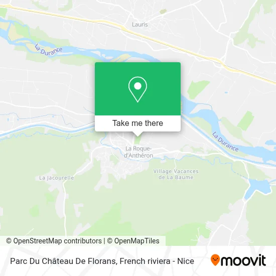 Parc Du Château De Florans map