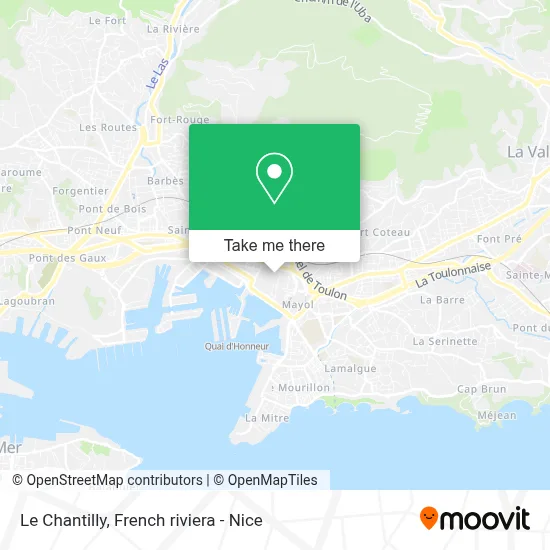 Le Chantilly map