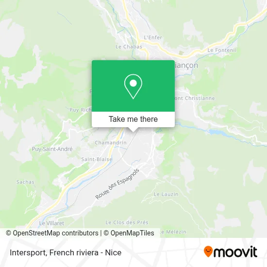 Intersport map