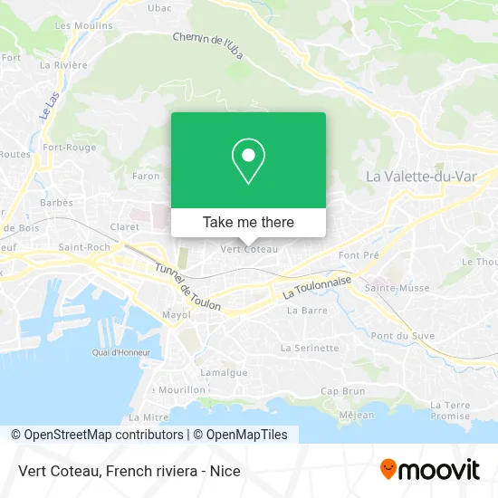 Vert Coteau map