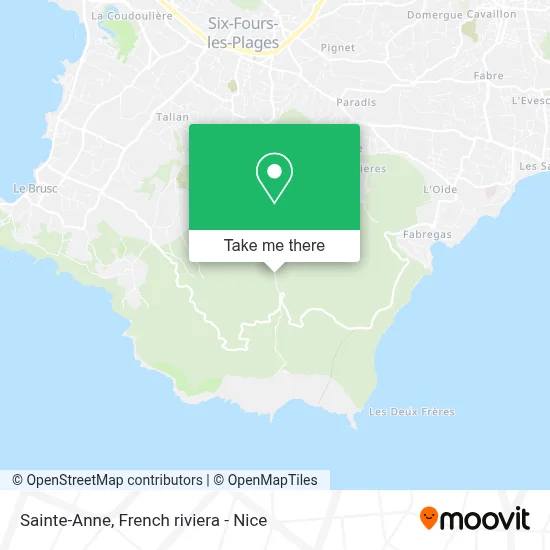 Sainte-Anne map