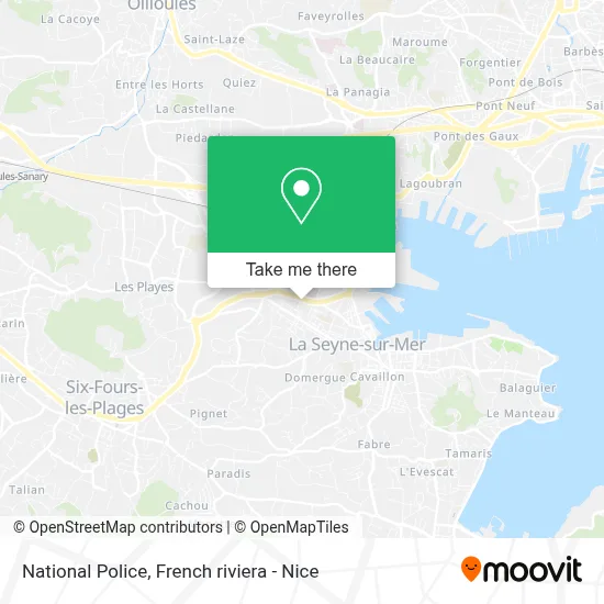 Police Nationale map