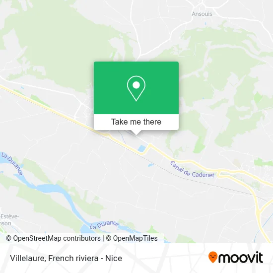 Villelaure map