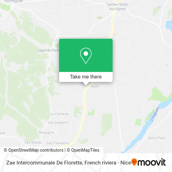 Zae Intercommunale De Florette map
