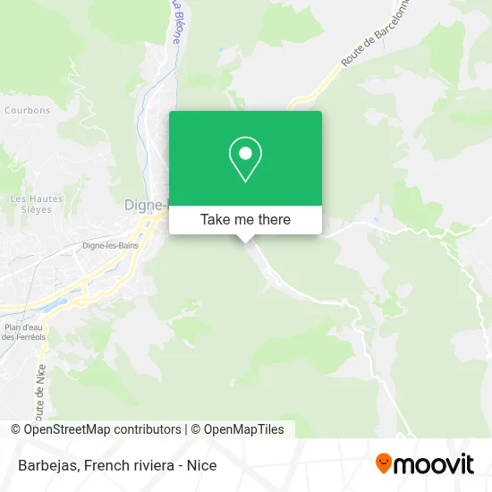Barbejas map