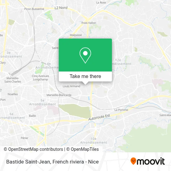 Bastide Saint-Jean map