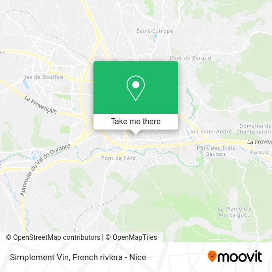 Simplement Vin map