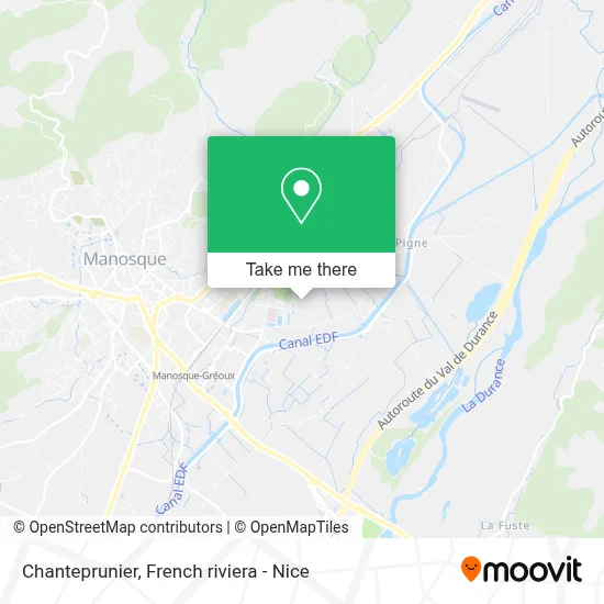 Chanteprunier map