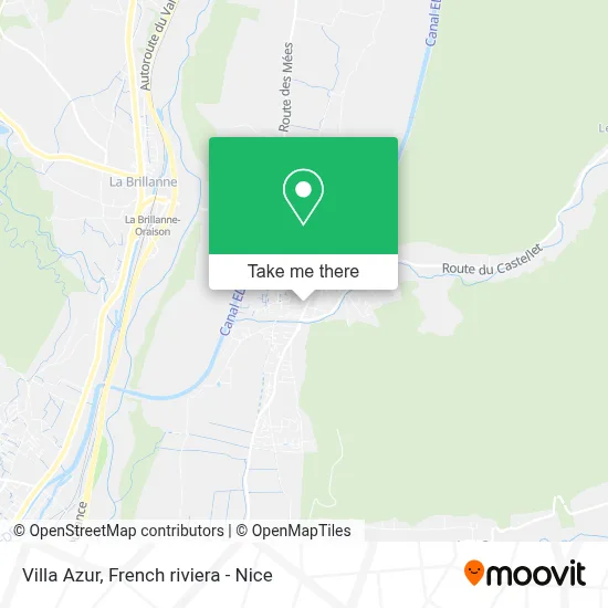 Villa Azur map