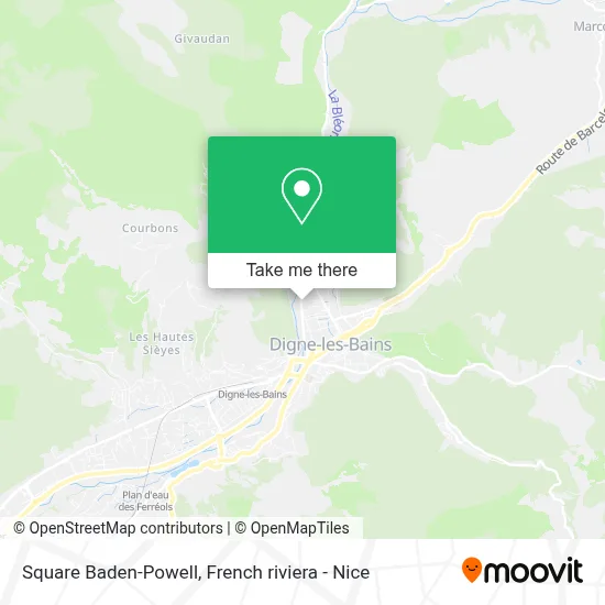 Square Baden-Powell map