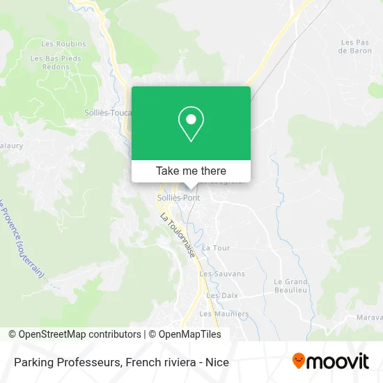 Parking Professeurs map