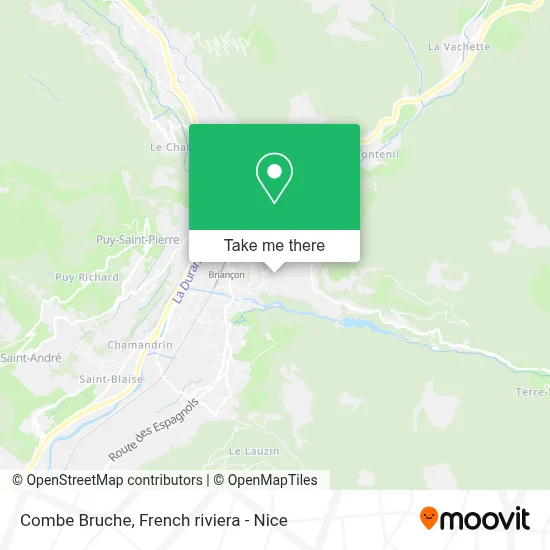 Combe Bruche map
