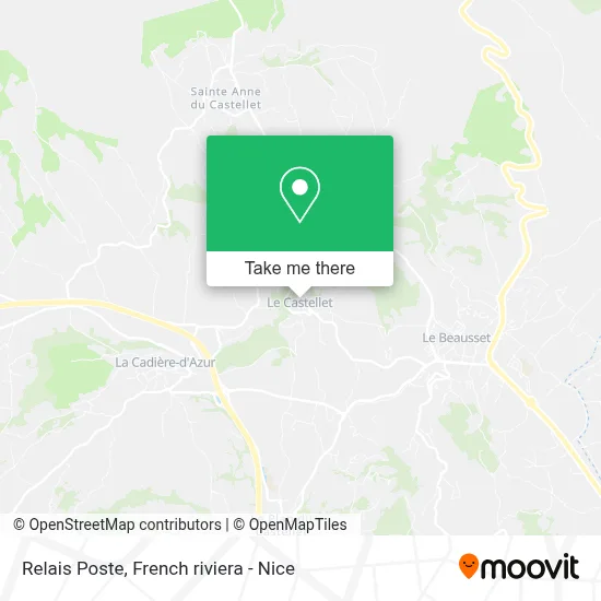 Mapa Relais Poste