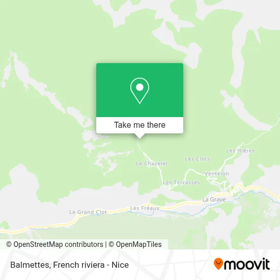 Balmettes map