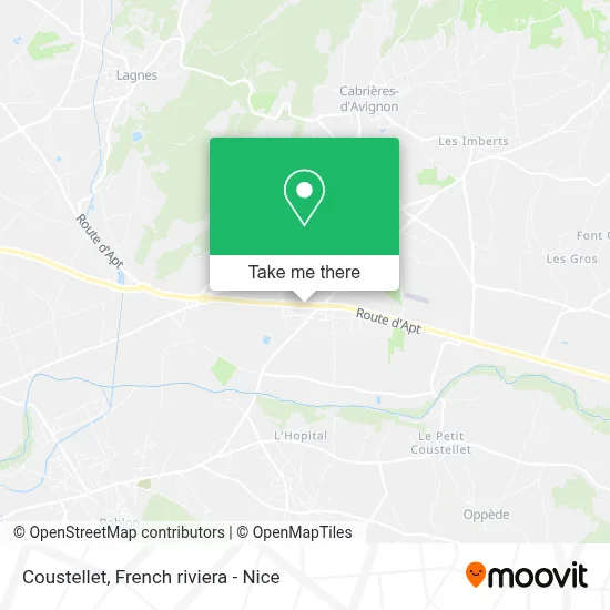 Coustellet map