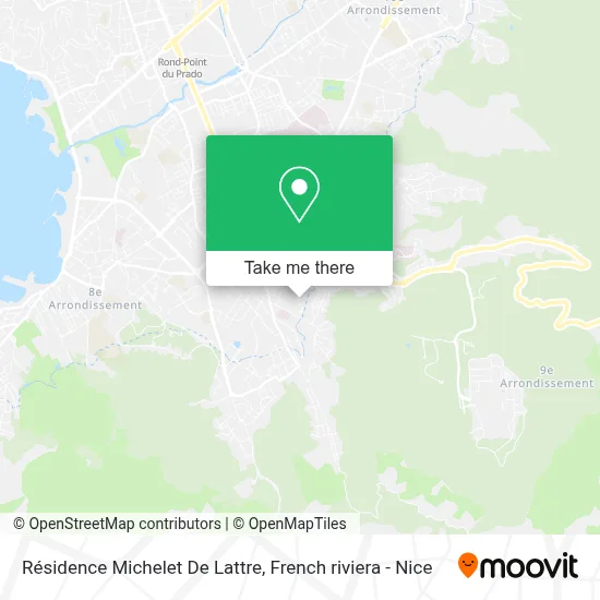 Résidence Michelet De Lattre map