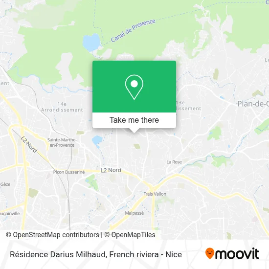 Résidence Darius Milhaud map