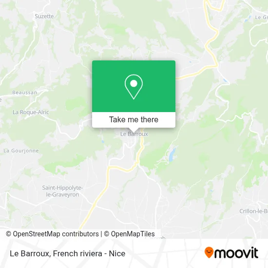 Le Barroux map