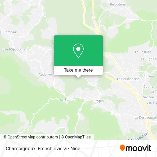 Champignoux map