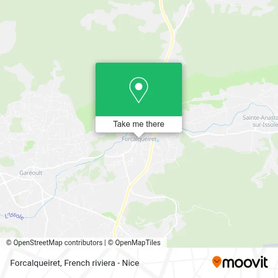Forcalqueiret map