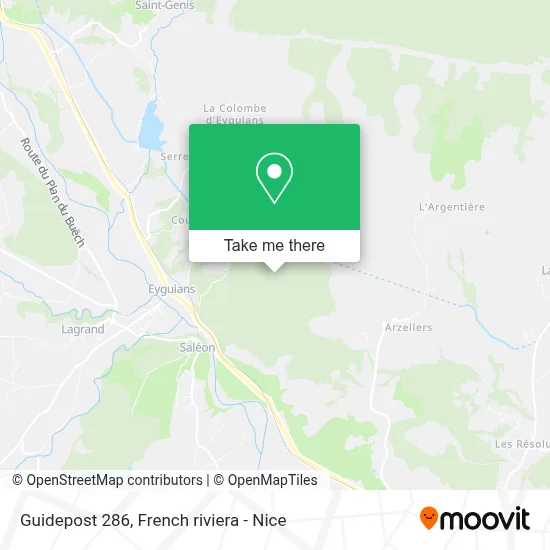Guidepost 286 map