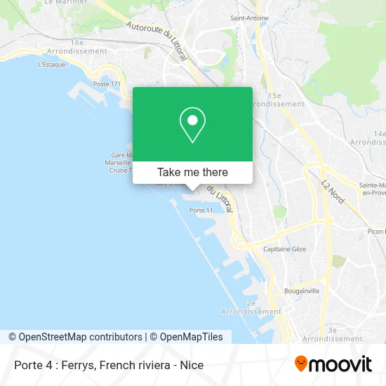 Porte 4 : Ferrys map