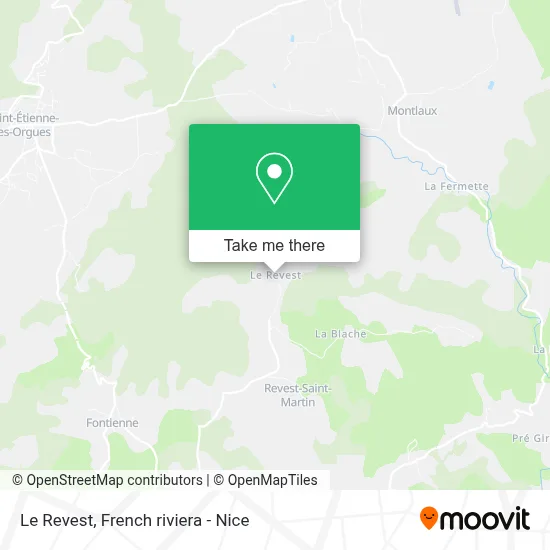 Le Revest map