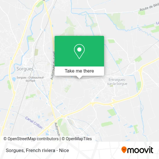 Sorgues map