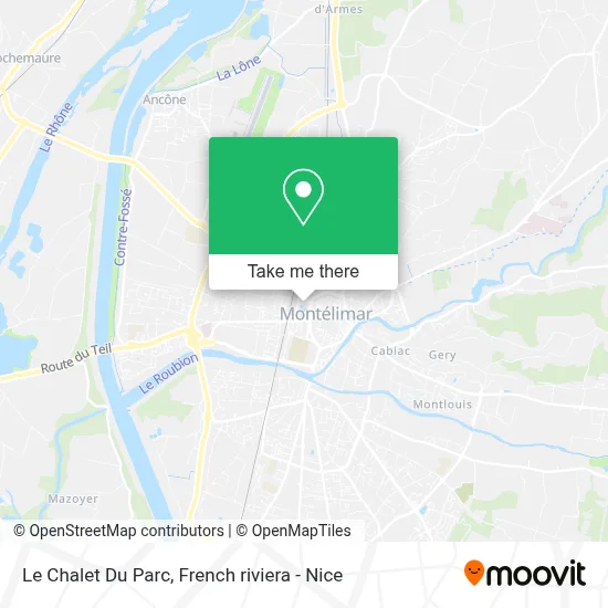 Le Chalet Du Parc map